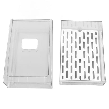 Refrigerator Storage Box Holder with Draining Plate Fruit Storage Container Preservation BoxL 11x20x30cm / V1294-YM0523-3118220040111