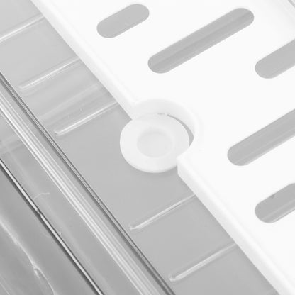 Refrigerator Storage Box Holder with Draining Plate Fruit Storage Container Preservation BoxL 11x20x30cm / V1294-YM0523-3118220040111