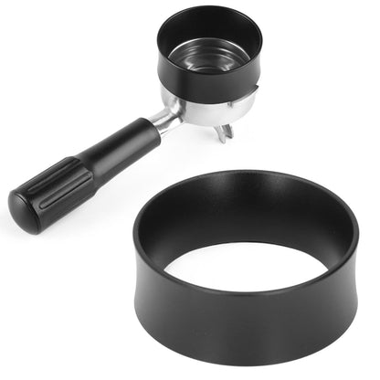 58mm Coffee Dosing Rings Prevent Flying Aluminium Alloy Coffee Powder Rings for Coffee Machine Black V1294-YM0523-3118220040911