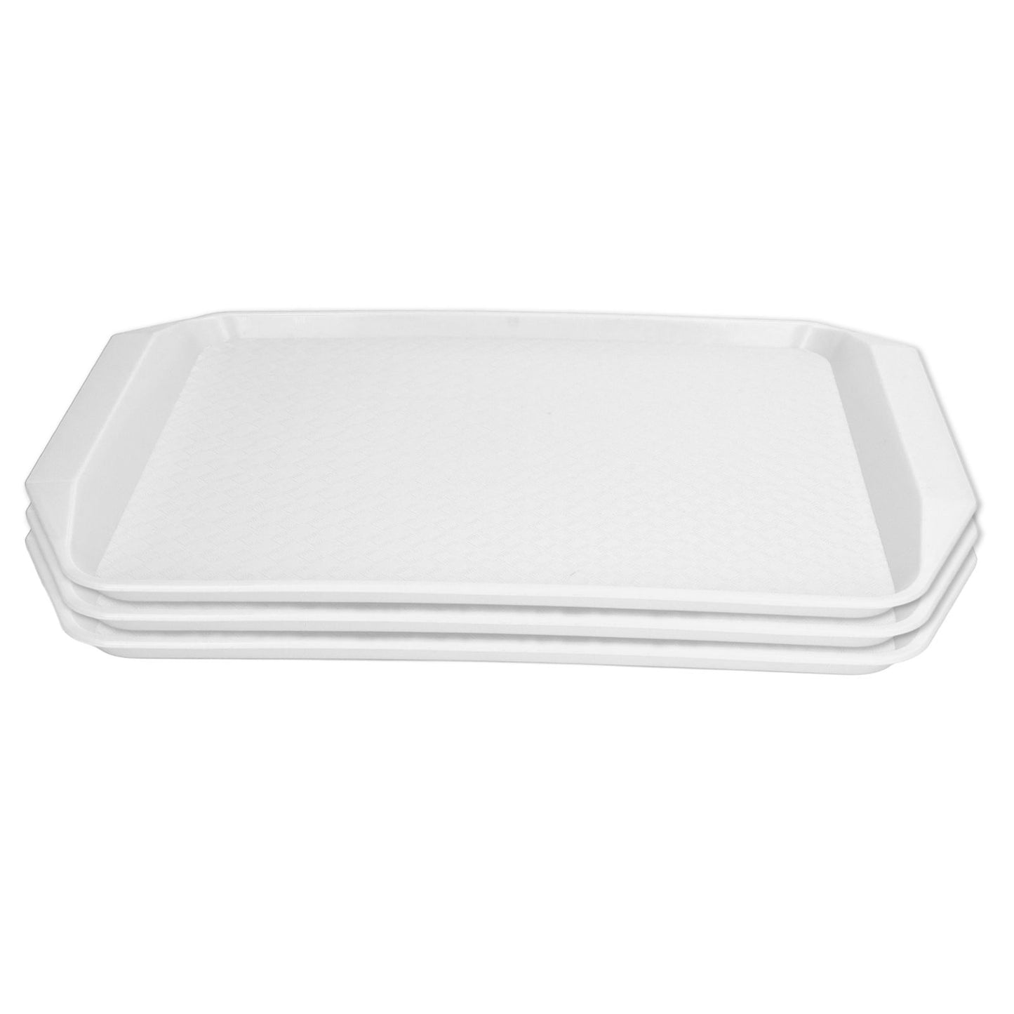3PCS Colorful Food Tray Rectangle Thickened Binaural Plastic Tray Heat Resistance Stackable Cafeteria Trays V1294-YM0523-3118220042012