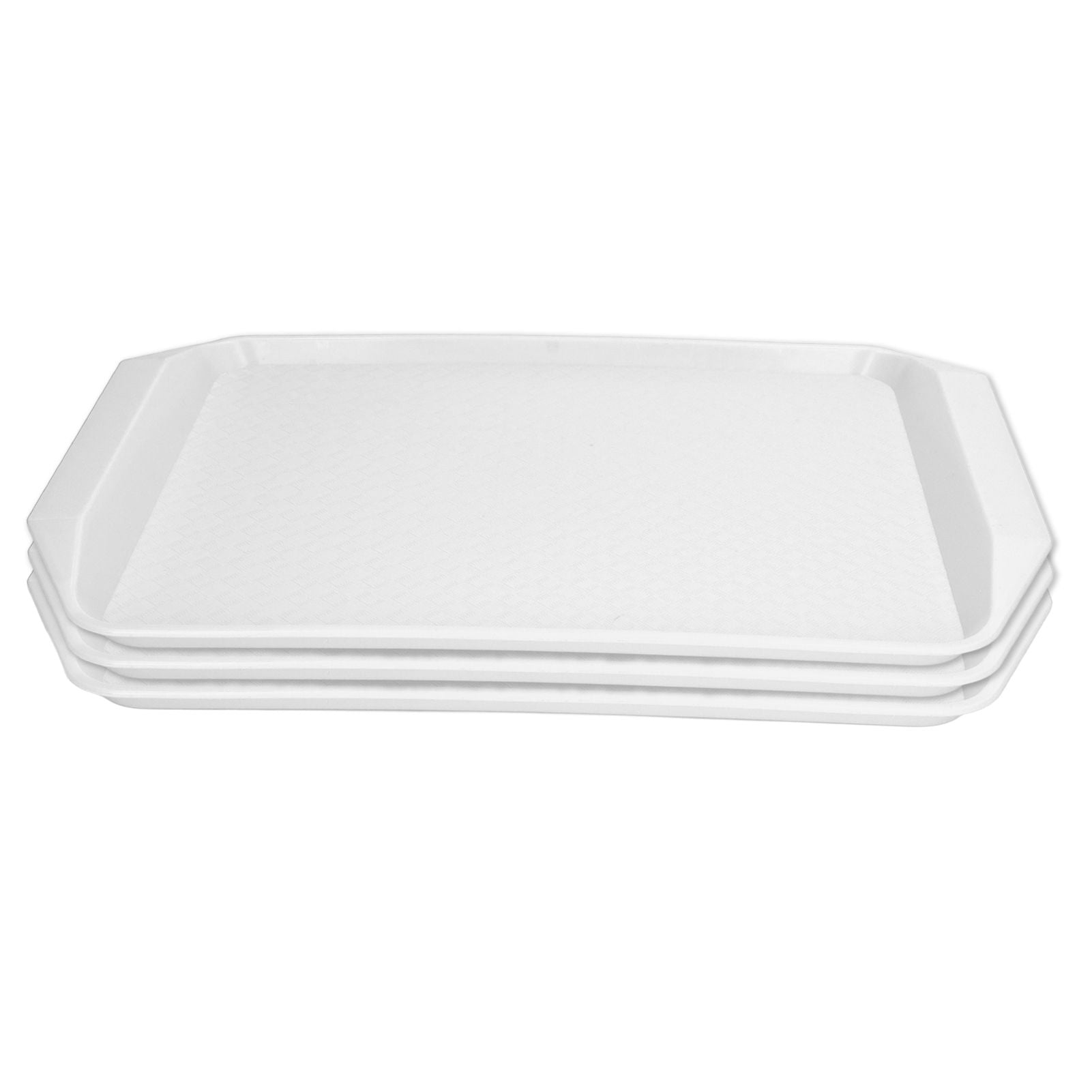3PCS Colorful Food Tray Rectangle Thickened Binaural Plastic Tray Heat Resistance Stackable Cafeteria Trays V1294-YM0523-3118220042012