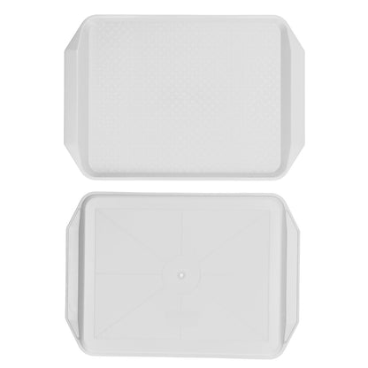 3PCS Colorful Food Tray Rectangle Thickened Binaural Plastic Tray Heat Resistance Stackable Cafeteria Trays V1294-YM0523-3118220042012