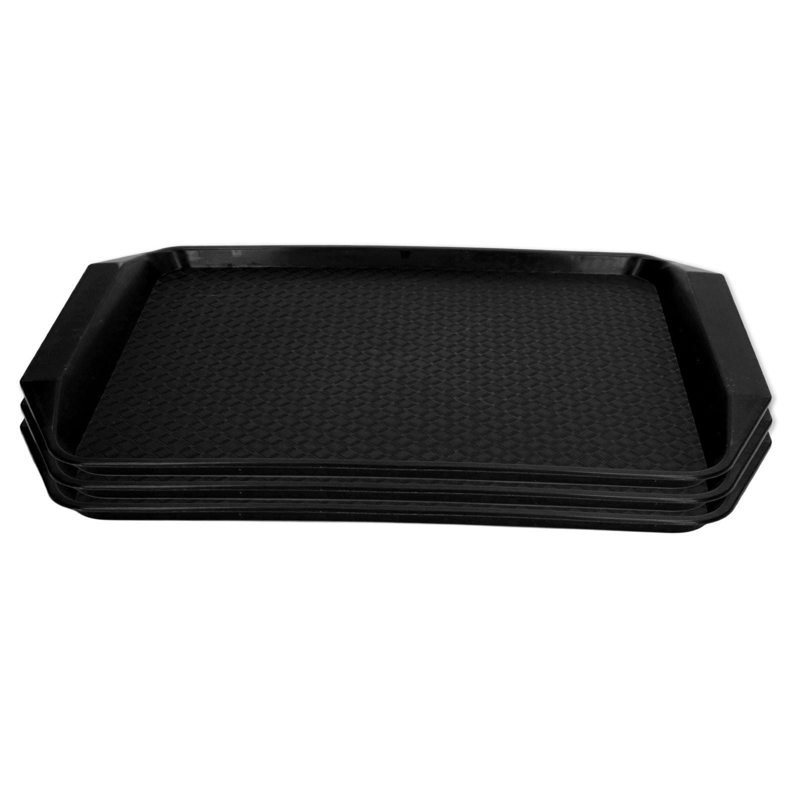 3PCS Colorful Food Tray Rectangle Thickened Binaural Plastic Tray Heat Resistance Stackable Cafeteria Trays V1294-YM0523-3118220042013