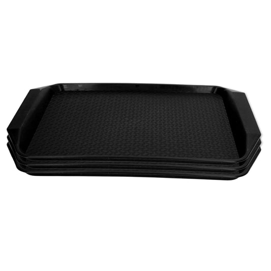 3PCS Colorful Food Tray Rectangle Thickened Binaural Plastic Tray Heat Resistance Stackable Cafeteria Trays V1294-YM0523-3118220042013