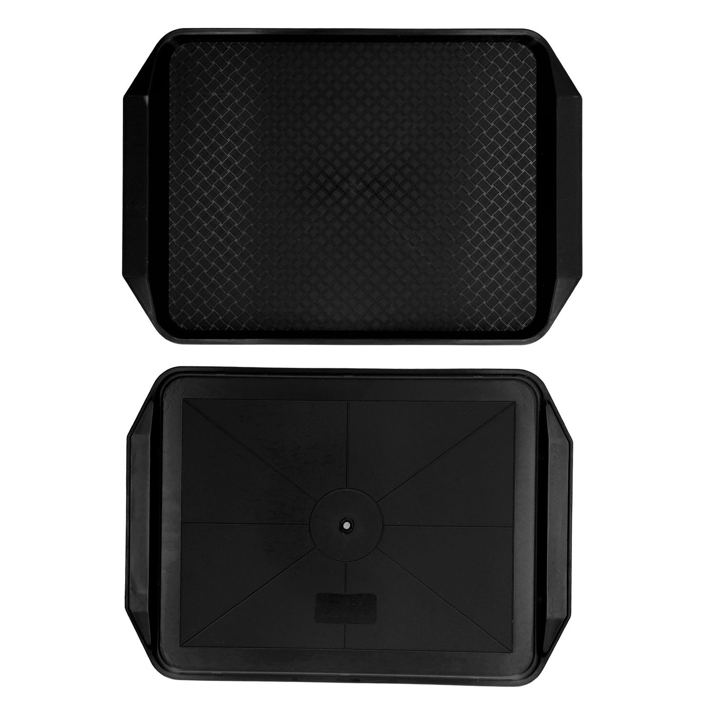 3PCS Colorful Food Tray Rectangle Thickened Binaural Plastic Tray Heat Resistance Stackable Cafeteria Trays V1294-YM0523-3118220042013