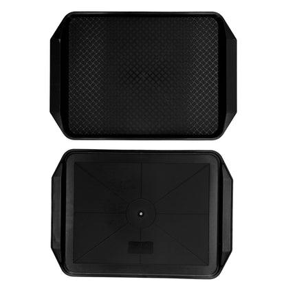 3PCS Colorful Food Tray Rectangle Thickened Binaural Plastic Tray Heat Resistance Stackable Cafeteria Trays V1294-YM0523-3118220042013