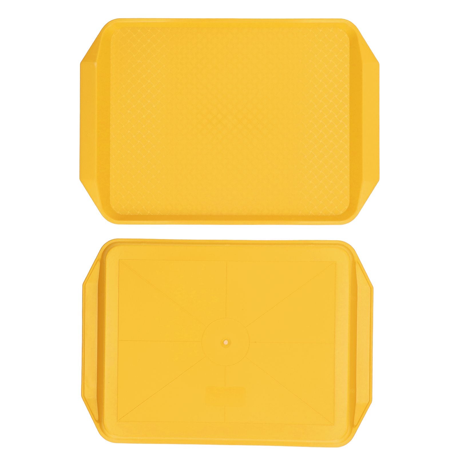 3PCS Colorful Food Tray Rectangle Thickened Binaural Plastic Tray Heat Resistance Stackable Cafeteria Trays V1294-YM0523-3118220042015