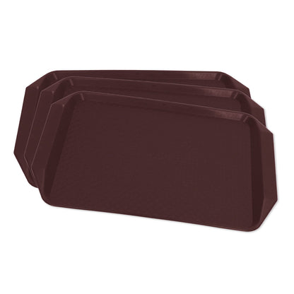 3PCS Colorful Food Tray Rectangle Thickened Binaural Plastic Tray Heat Resistance Stackable Cafeteria Trays V1294-YM0523-3118220042016