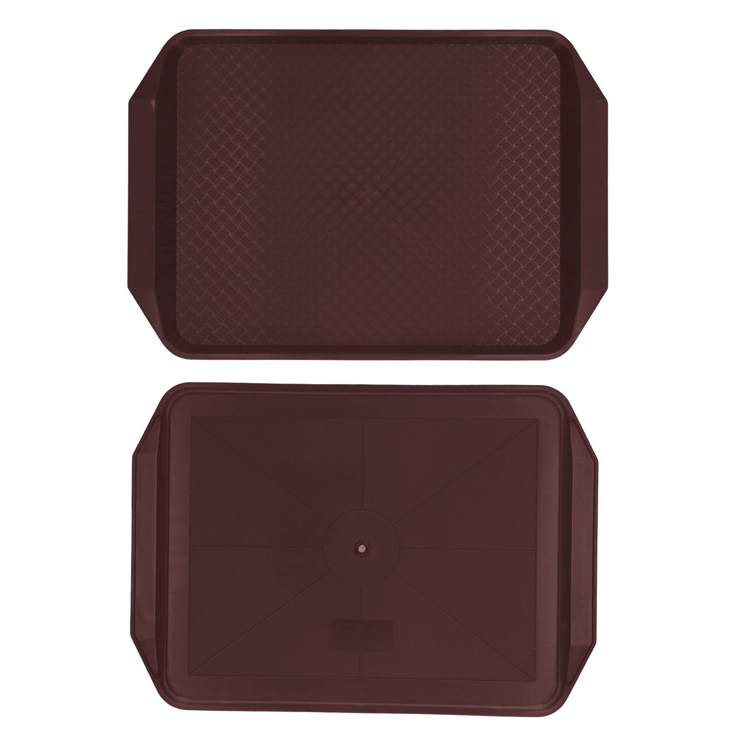 3PCS Colorful Food Tray Rectangle Thickened Binaural Plastic Tray Heat Resistance Stackable Cafeteria Trays V1294-YM0523-3118220042016