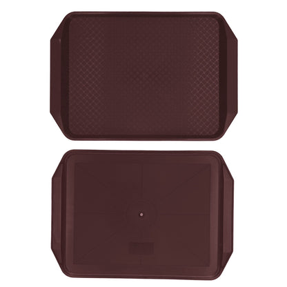 3PCS Colorful Food Tray Rectangle Thickened Binaural Plastic Tray Heat Resistance Stackable Cafeteria Trays V1294-YM0523-3118220042016