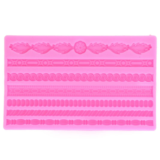3D Pearl Knit Rope Silicone Mold Food Grade Reusable Cake Decorating Mould for Cakes Jellies Breads Desserts V1294-YM0523-3118220042211