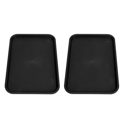 2pcs Food Tray Multifunctional Thickened Slip Resistance Chinese Fast Food Serving Tray for Dining Hall V1294-YM0523-3118220042812