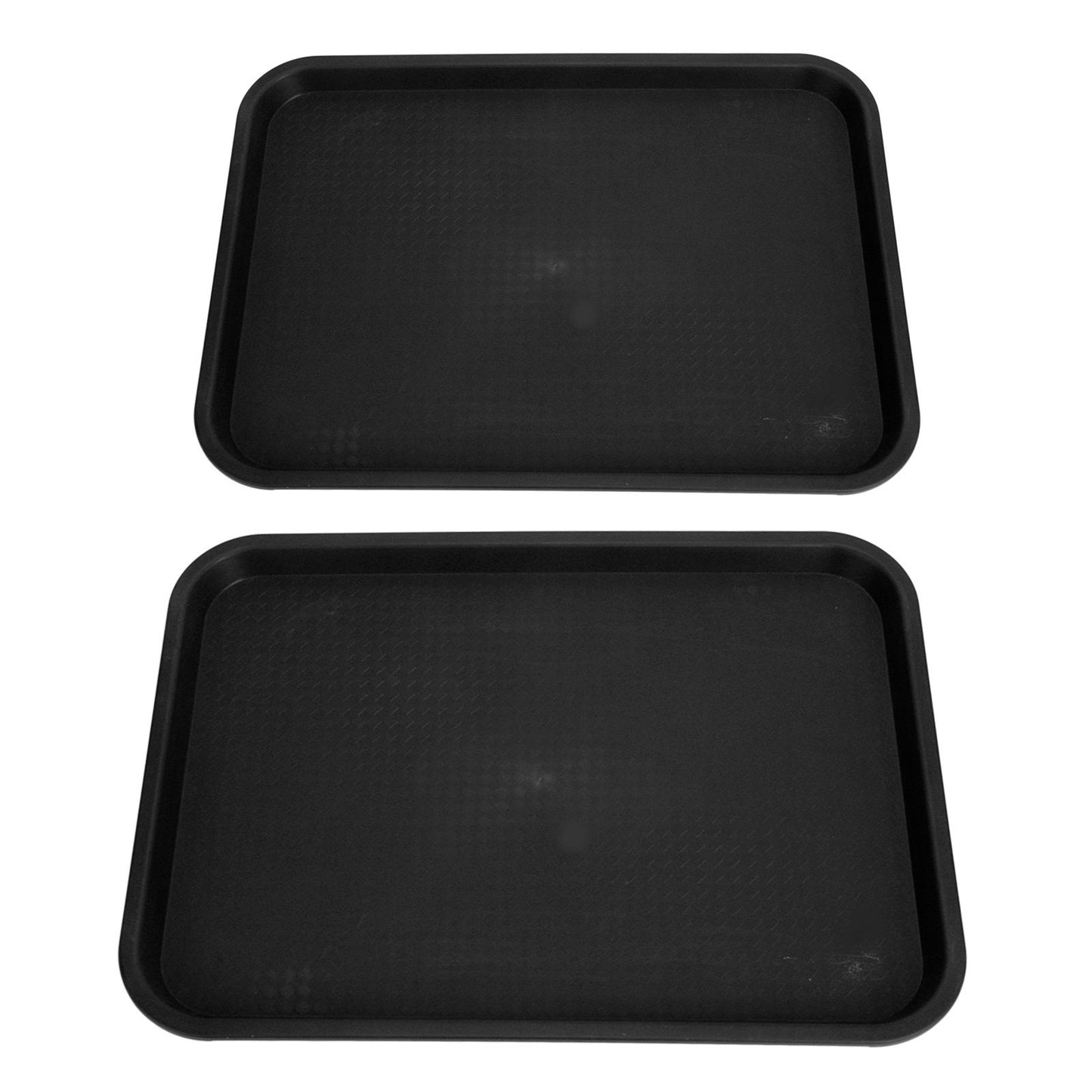 2pcs Food Tray Multifunctional Thickened Slip Resistance Chinese Fast Food Serving Tray for Dining Hall V1294-YM0523-3118220042812