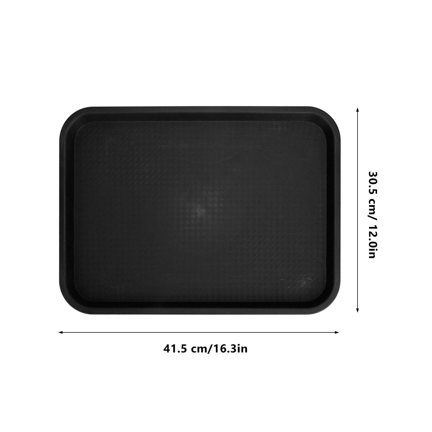 2pcs Food Tray Multifunctional Thickened Slip Resistance Chinese Fast Food Serving Tray for Dining Hall V1294-YM0523-3118220042812