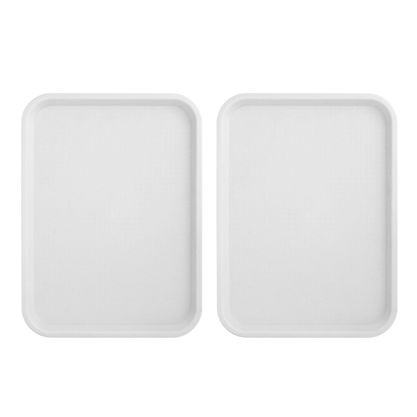 2pcs Food Tray Multifunctional Thickened Slip Resistance Chinese Fast Food Serving Tray for Dining Hall V1294-YM0523-3118220042814