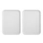 2pcs Food Tray Multifunctional Thickened Slip Resistance Chinese Fast Food Serving Tray for Dining Hall V1294-YM0523-3118220042814