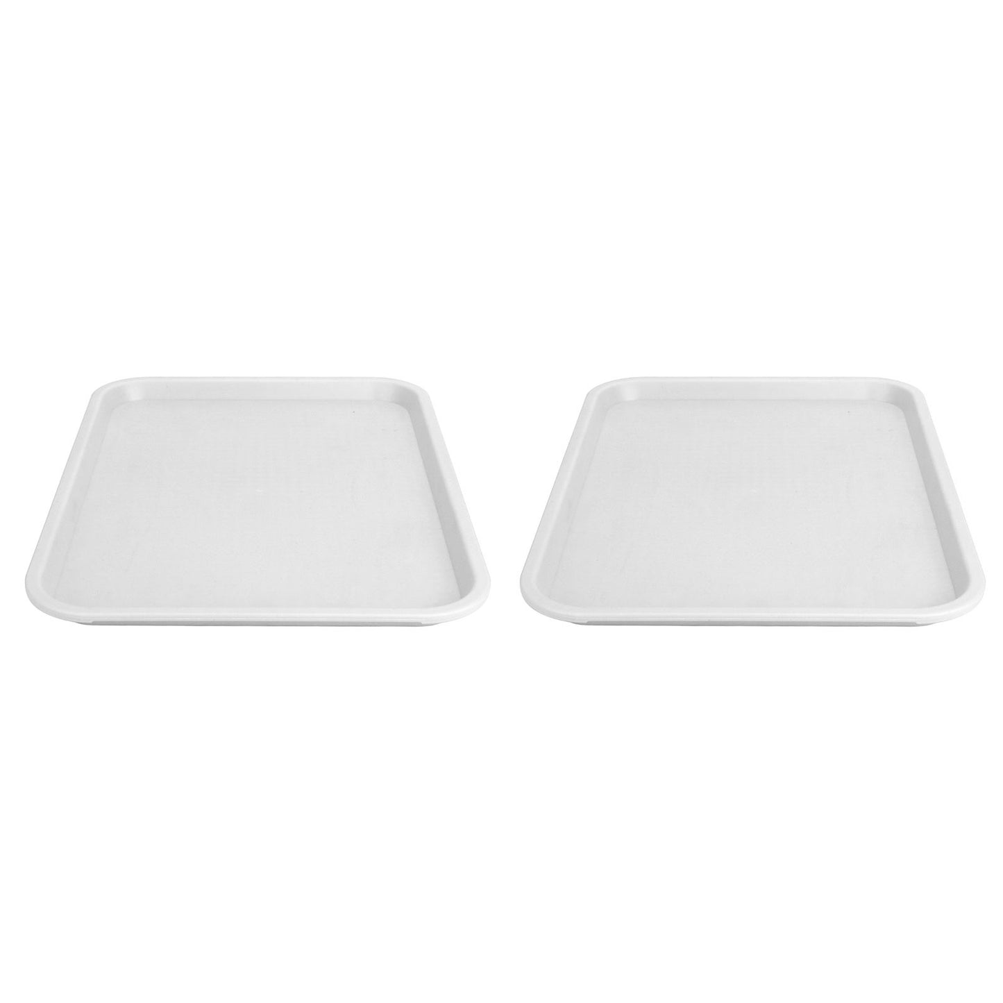2pcs Food Tray Multifunctional Thickened Slip Resistance Chinese Fast Food Serving Tray for Dining Hall V1294-YM0523-3118220042814