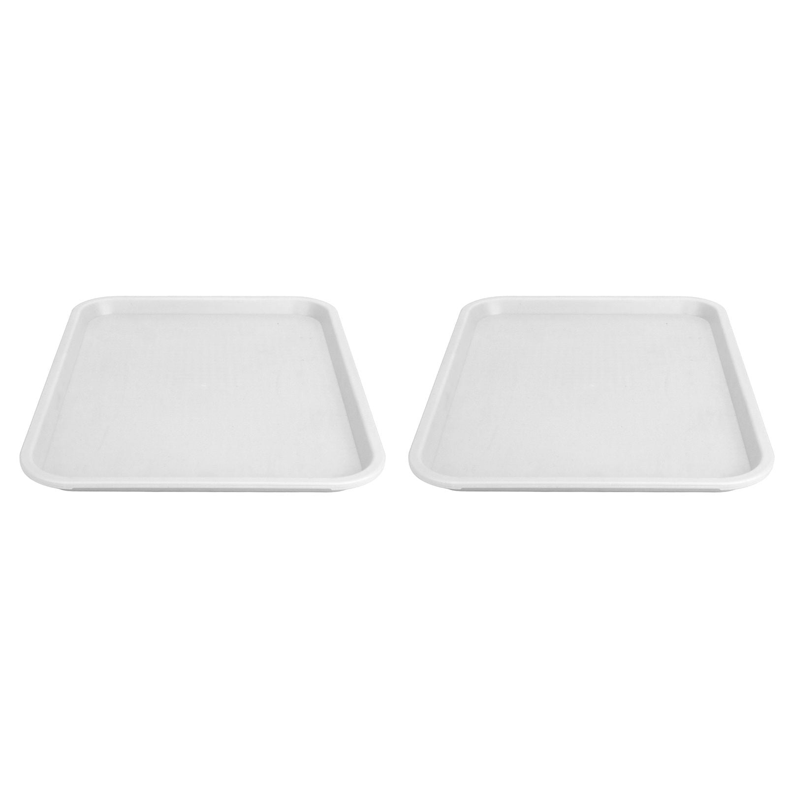 2pcs Food Tray Multifunctional Thickened Slip Resistance Chinese Fast Food Serving Tray for Dining Hall V1294-YM0523-3118220042814