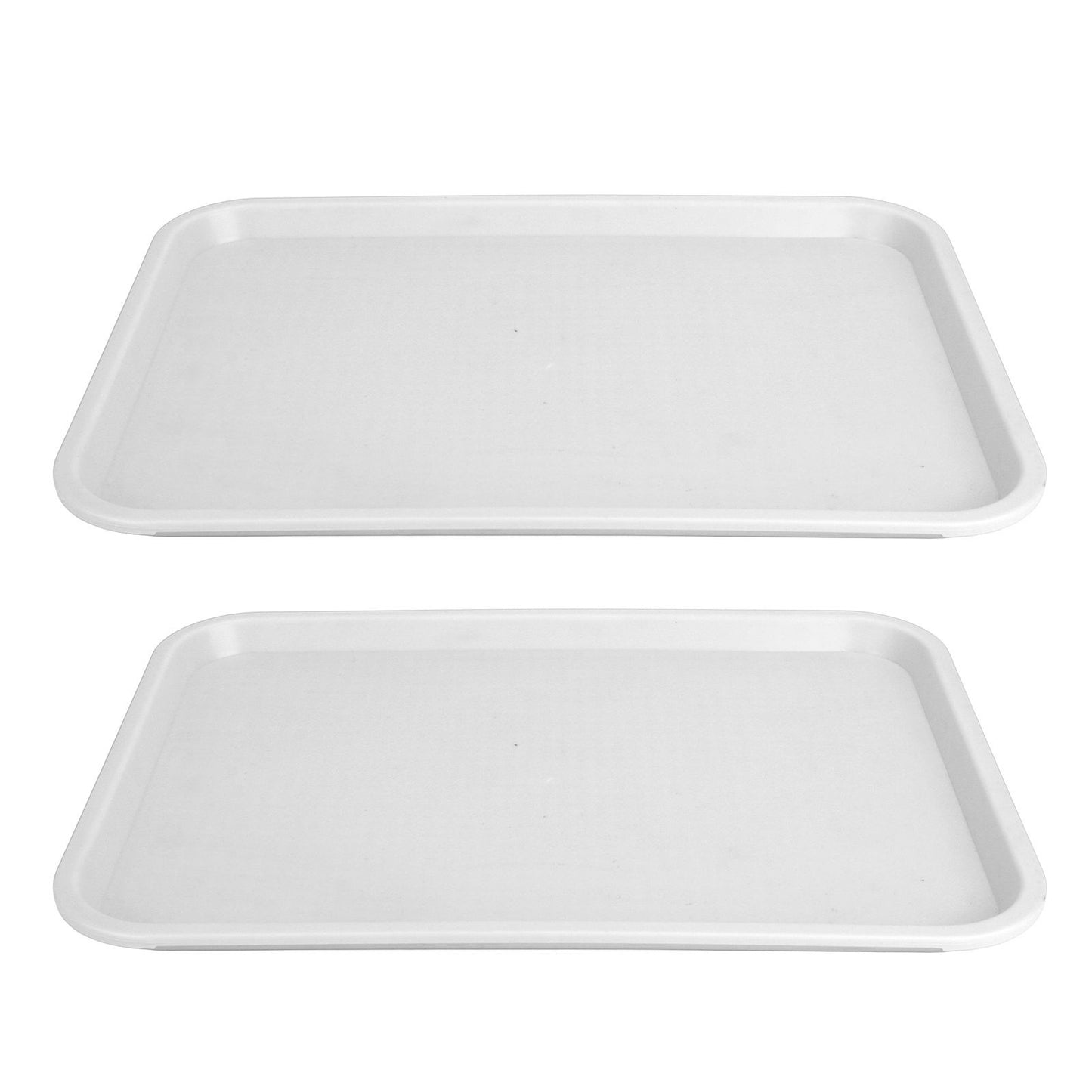 2pcs Food Tray Multifunctional Thickened Slip Resistance Chinese Fast Food Serving Tray for Dining Hall V1294-YM0523-3118220042814