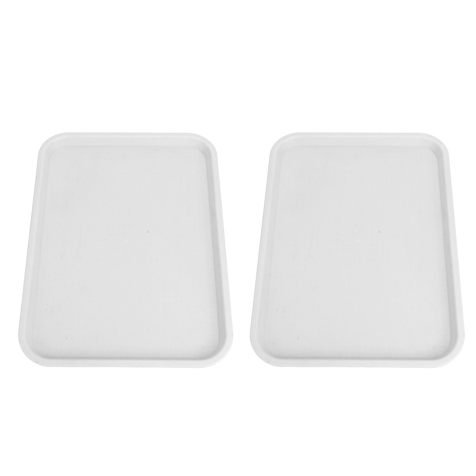 2pcs Food Tray Multifunctional Thickened Slip Resistance Chinese Fast Food Serving Tray for Dining Hall V1294-YM0523-3118220042814