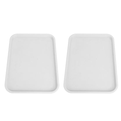 2pcs Food Tray Multifunctional Thickened Slip Resistance Chinese Fast Food Serving Tray for Dining Hall V1294-YM0523-3118220042814