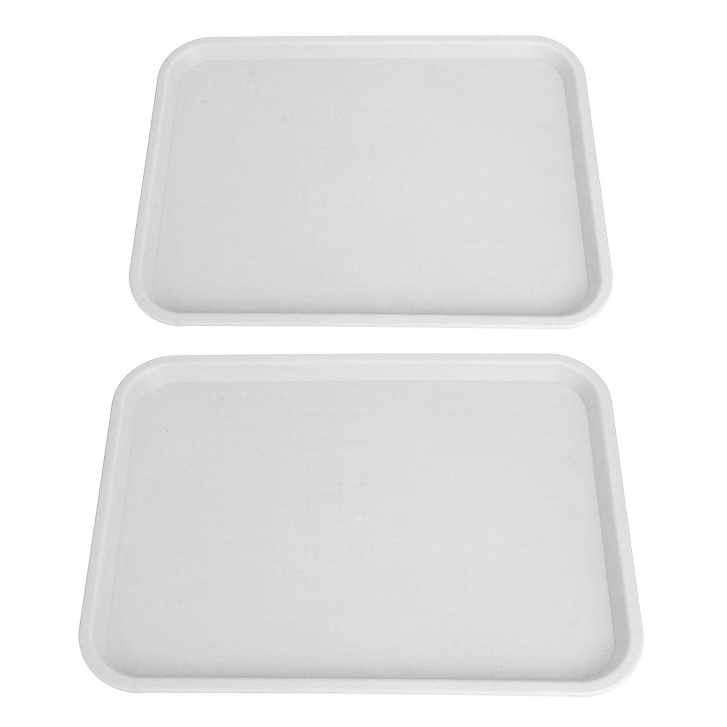 2pcs Food Tray Multifunctional Thickened Slip Resistance Chinese Fast Food Serving Tray for Dining Hall V1294-YM0523-3118220042814