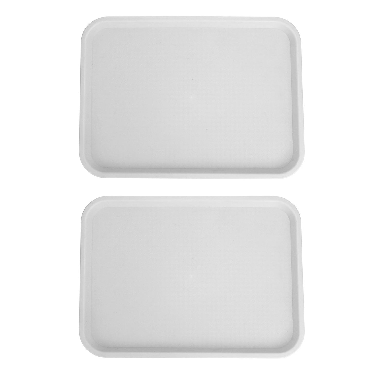 2pcs Food Tray Multifunctional Thickened Slip Resistance Chinese Fast Food Serving Tray for Dining Hall V1294-YM0523-3118220042814