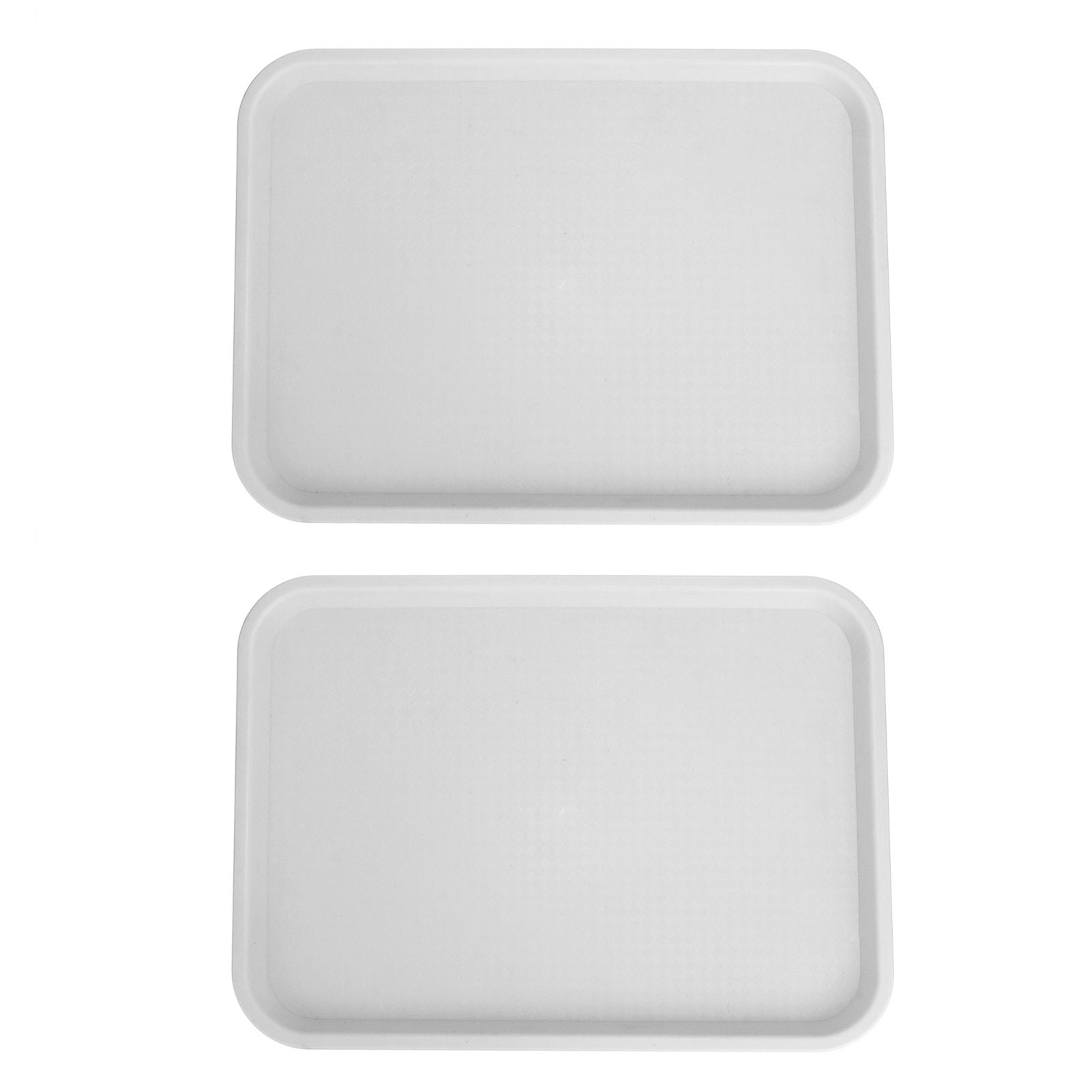 2pcs Food Tray Multifunctional Thickened Slip Resistance Chinese Fast Food Serving Tray for Dining Hall V1294-YM0523-3118220042814
