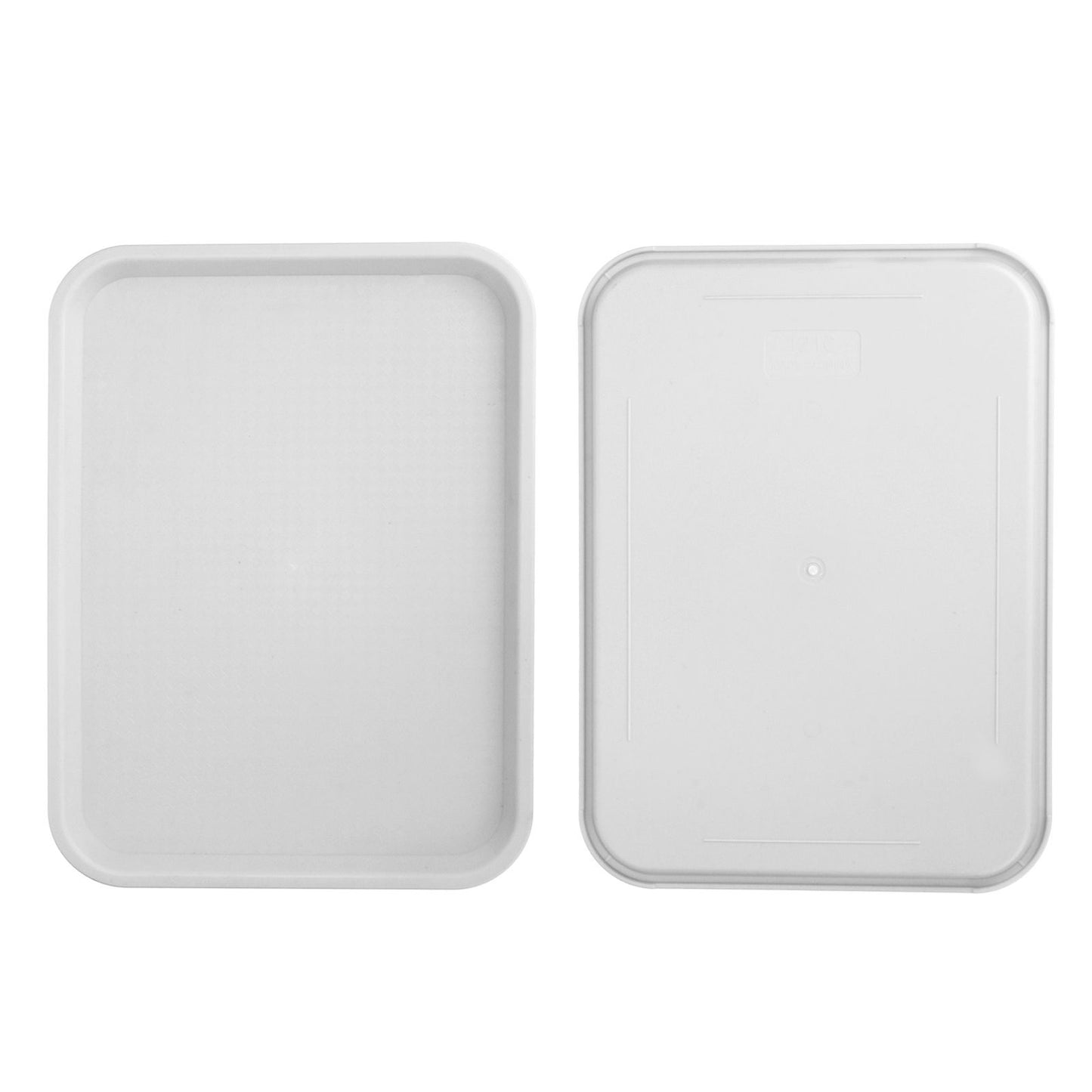 2pcs Food Tray Multifunctional Thickened Slip Resistance Chinese Fast Food Serving Tray for Dining Hall V1294-YM0523-3118220042814
