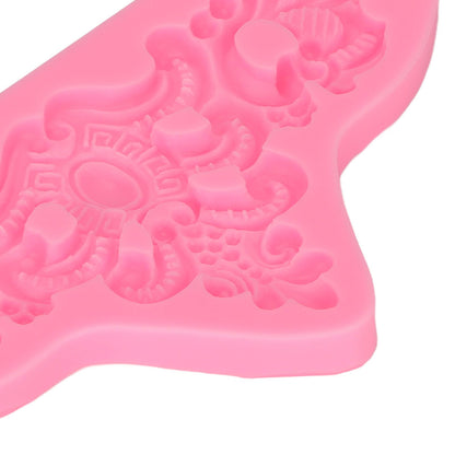 Embossed Pattern Silicone Molds Easy Demoulding Heat Resistant Flexible Odorless Scroll Border Lace Molds for V1294-YM0523-3118220044111