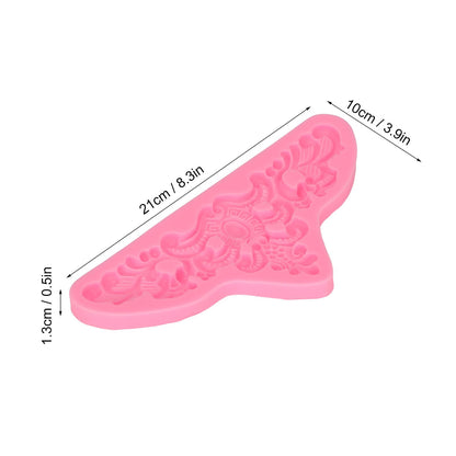 Embossed Pattern Silicone Molds Easy Demoulding Heat Resistant Flexible Odorless Scroll Border Lace Molds for V1294-YM0523-3118220044111