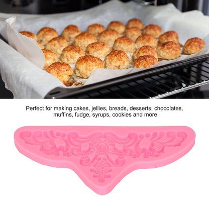 Embossed Pattern Silicone Molds Easy Demoulding Heat Resistant Flexible Odorless Scroll Border Lace Molds for V1294-YM0523-3118220044111