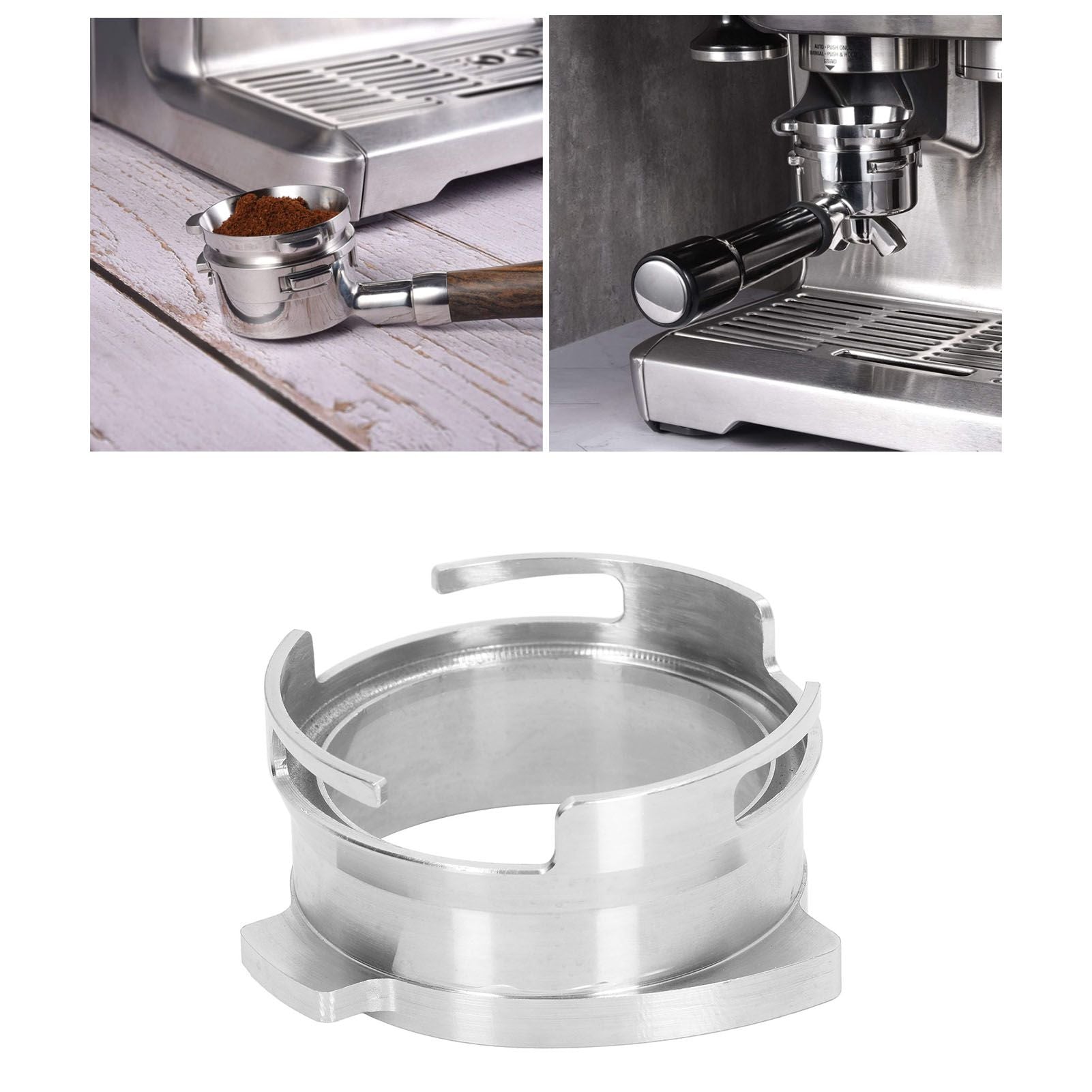 54mm Hands Free Dosing Funnel Stainless Steel Coffee Powder Dosing Funnel Coffee Machine Accessories V1294-YM0523-3118220044311