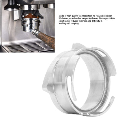 54mm Hands Free Dosing Funnel Stainless Steel Coffee Powder Dosing Funnel Coffee Machine Accessories V1294-YM0523-3118220044311