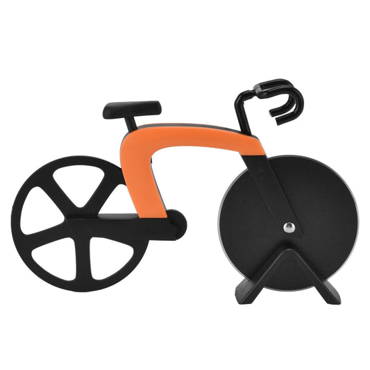 Bicycle Pizza Cutter Wheel Stainless Steel Bike Shape Pizza Knife Kitchen Pizza Cutting ToolOrange V1294-YM0523-3118220044411