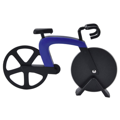 Bicycle Pizza Cutter Wheel Stainless Steel Bike Shape Pizza Knife Kitchen Pizza Cutting ToolBlue V1294-YM0523-3118220044412