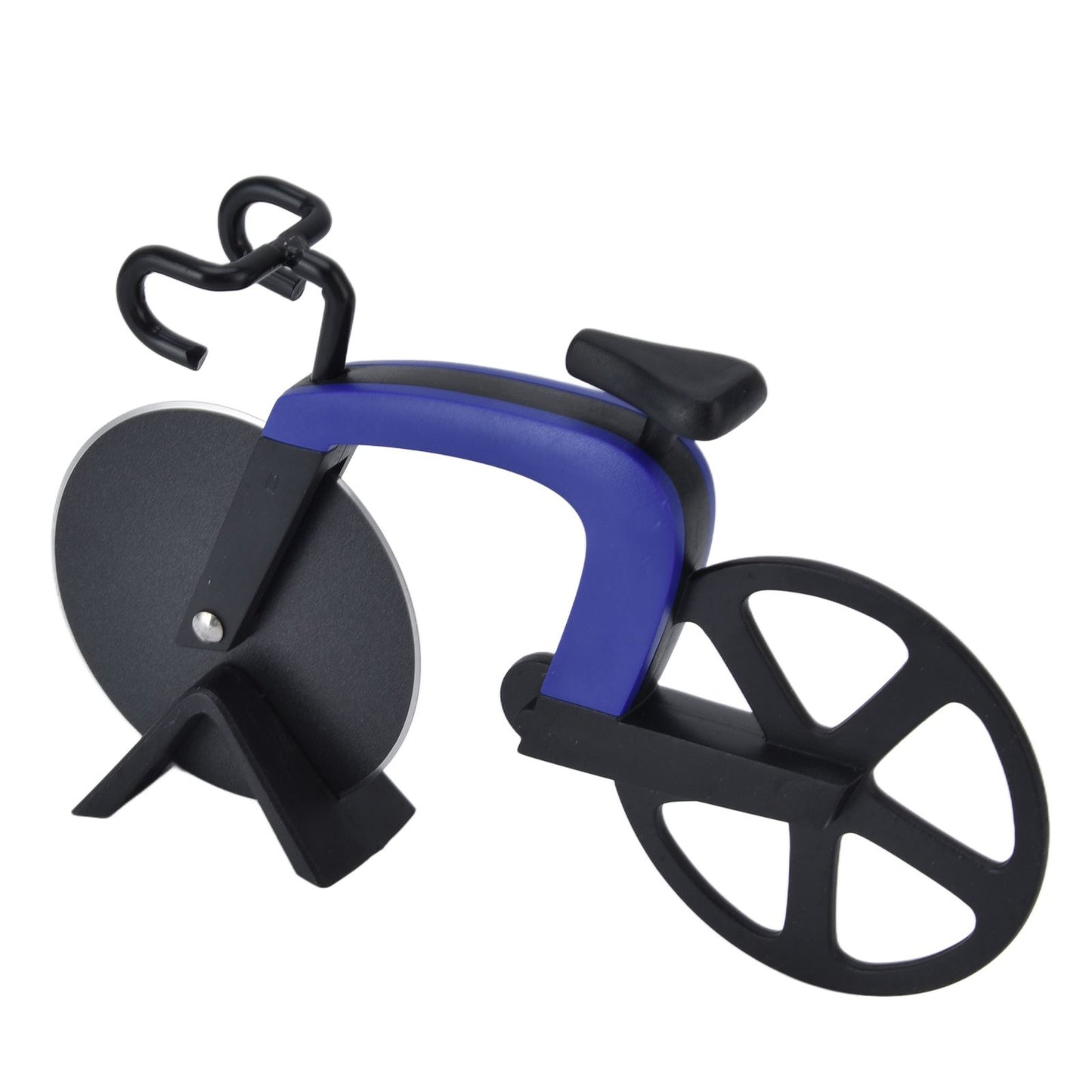 Bicycle Pizza Cutter Wheel Stainless Steel Bike Shape Pizza Knife Kitchen Pizza Cutting ToolBlue V1294-YM0523-3118220044412