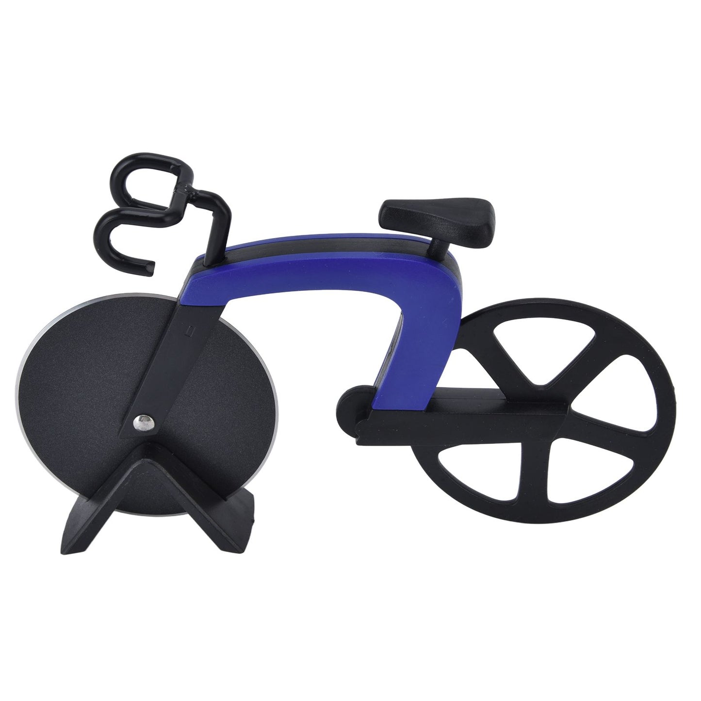 Bicycle Pizza Cutter Wheel Stainless Steel Bike Shape Pizza Knife Kitchen Pizza Cutting ToolBlue V1294-YM0523-3118220044412