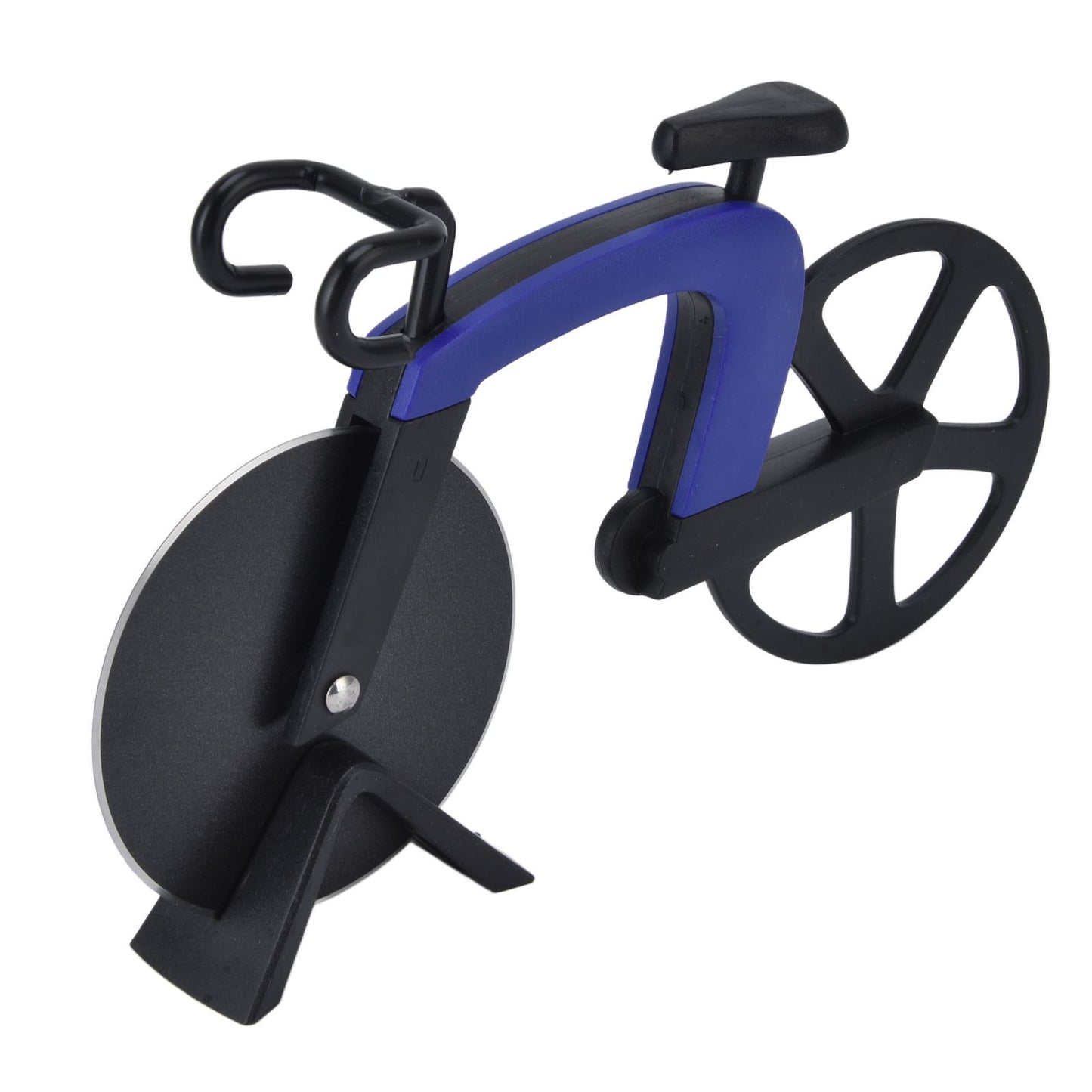 Bicycle Pizza Cutter Wheel Stainless Steel Bike Shape Pizza Knife Kitchen Pizza Cutting ToolBlue V1294-YM0523-3118220044412