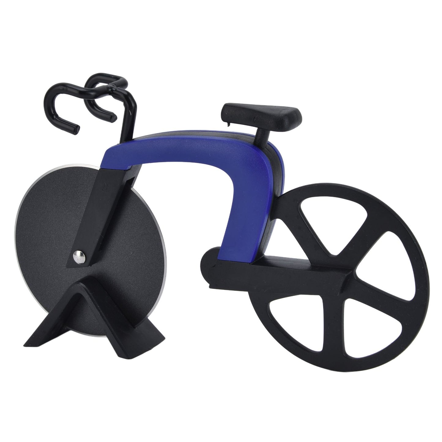 Bicycle Pizza Cutter Wheel Stainless Steel Bike Shape Pizza Knife Kitchen Pizza Cutting ToolBlue V1294-YM0523-3118220044412