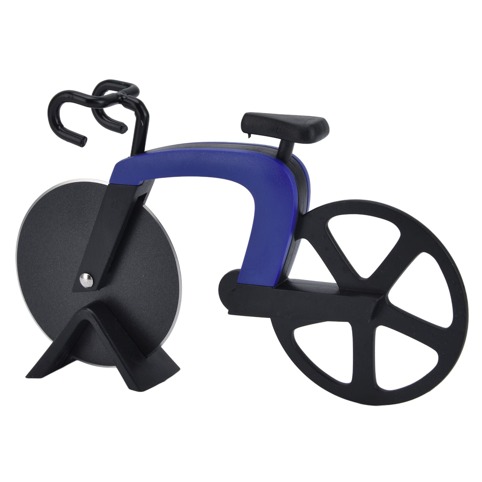 Bicycle Pizza Cutter Wheel Stainless Steel Bike Shape Pizza Knife Kitchen Pizza Cutting ToolBlue V1294-YM0523-3118220044412