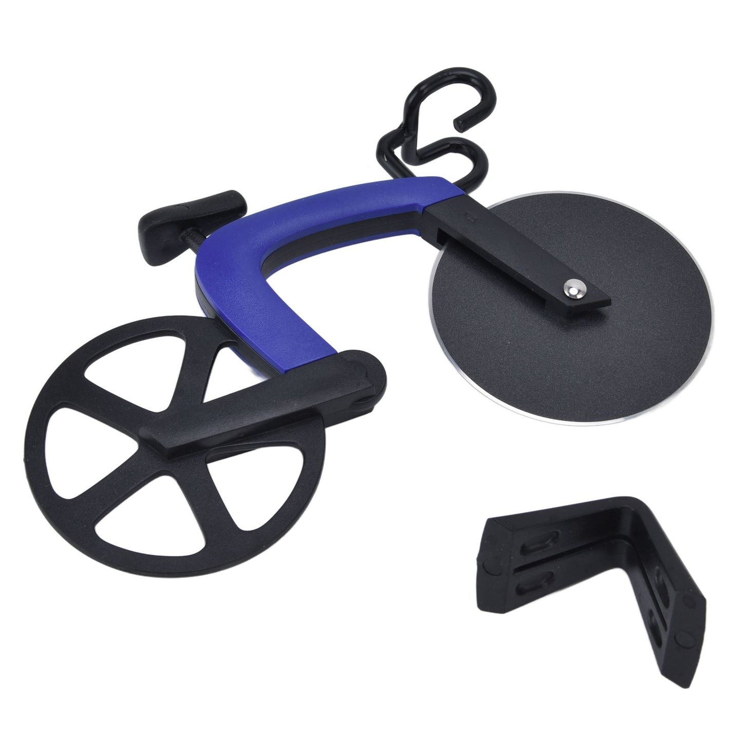 Bicycle Pizza Cutter Wheel Stainless Steel Bike Shape Pizza Knife Kitchen Pizza Cutting ToolBlue V1294-YM0523-3118220044412
