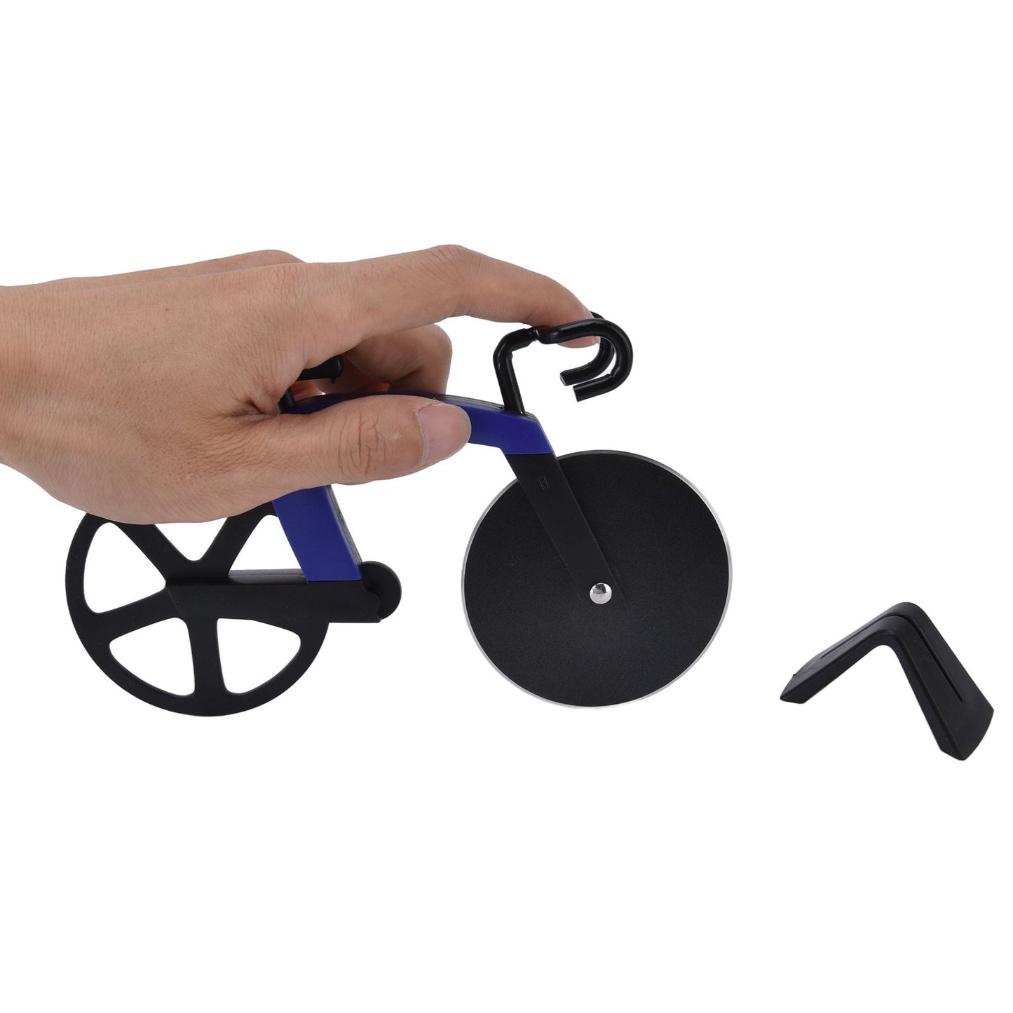 Bicycle Pizza Cutter Wheel Stainless Steel Bike Shape Pizza Knife Kitchen Pizza Cutting ToolBlue V1294-YM0523-3118220044412