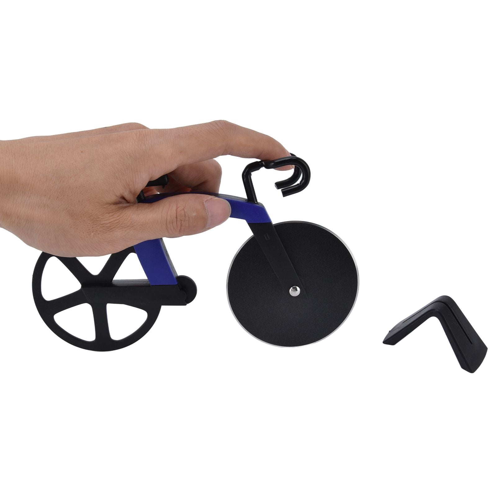 Bicycle Pizza Cutter Wheel Stainless Steel Bike Shape Pizza Knife Kitchen Pizza Cutting ToolBlue V1294-YM0523-3118220044412