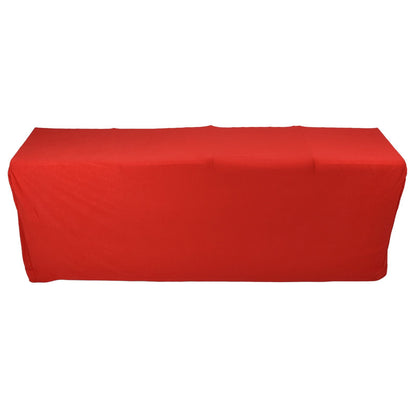 Stretch Spandex Table Cover Good Elasticity Washable Reusable Red Stretchable Tablecloth with 4 Pockets for V1294-YM0523-3118220044511