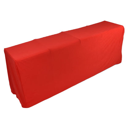 Stretch Spandex Table Cover Good Elasticity Washable Reusable Red Stretchable Tablecloth with 4 Pockets for V1294-YM0523-3118220044511