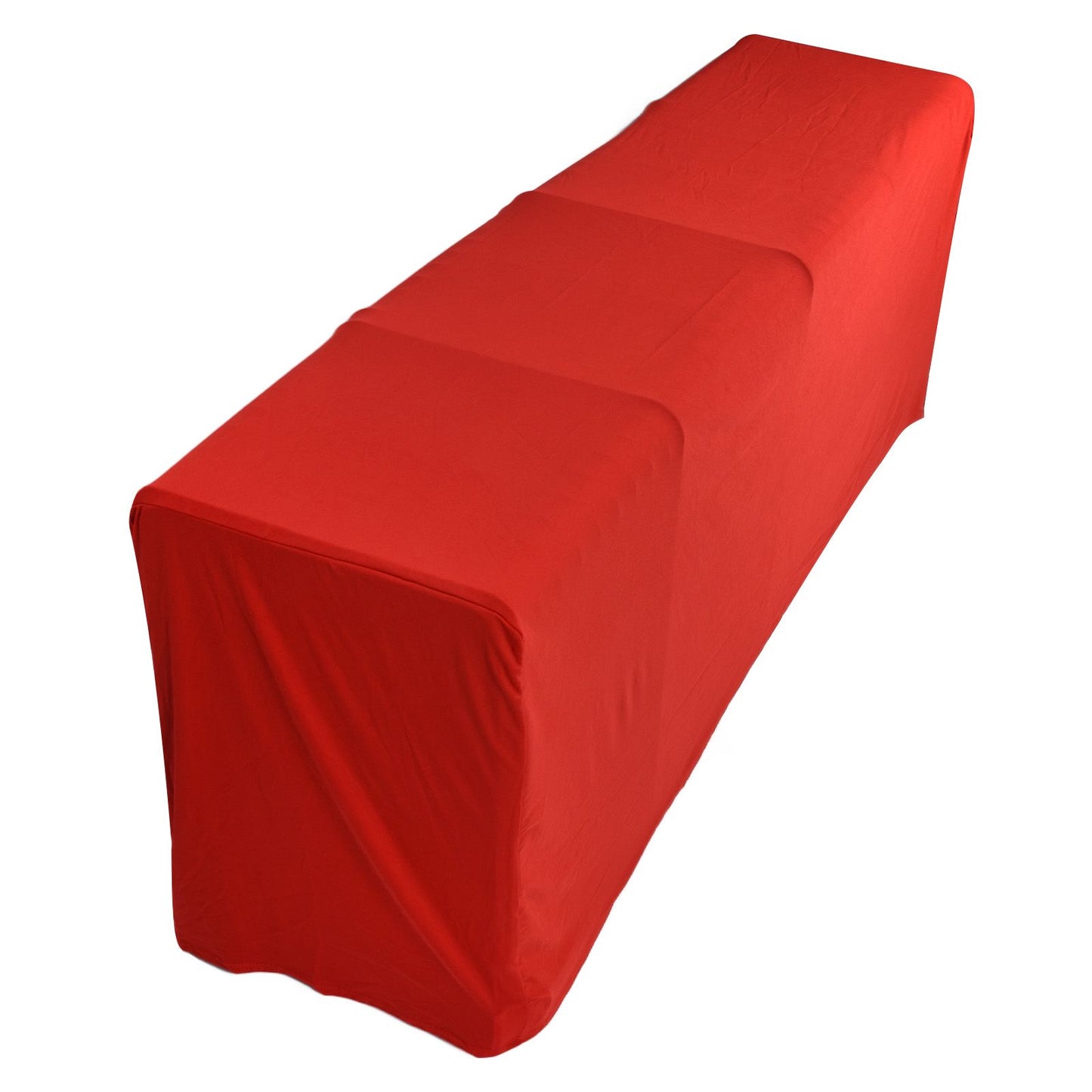 Stretch Spandex Table Cover Good Elasticity Washable Reusable Red Stretchable Tablecloth with 4 Pockets for V1294-YM0523-3118220044511