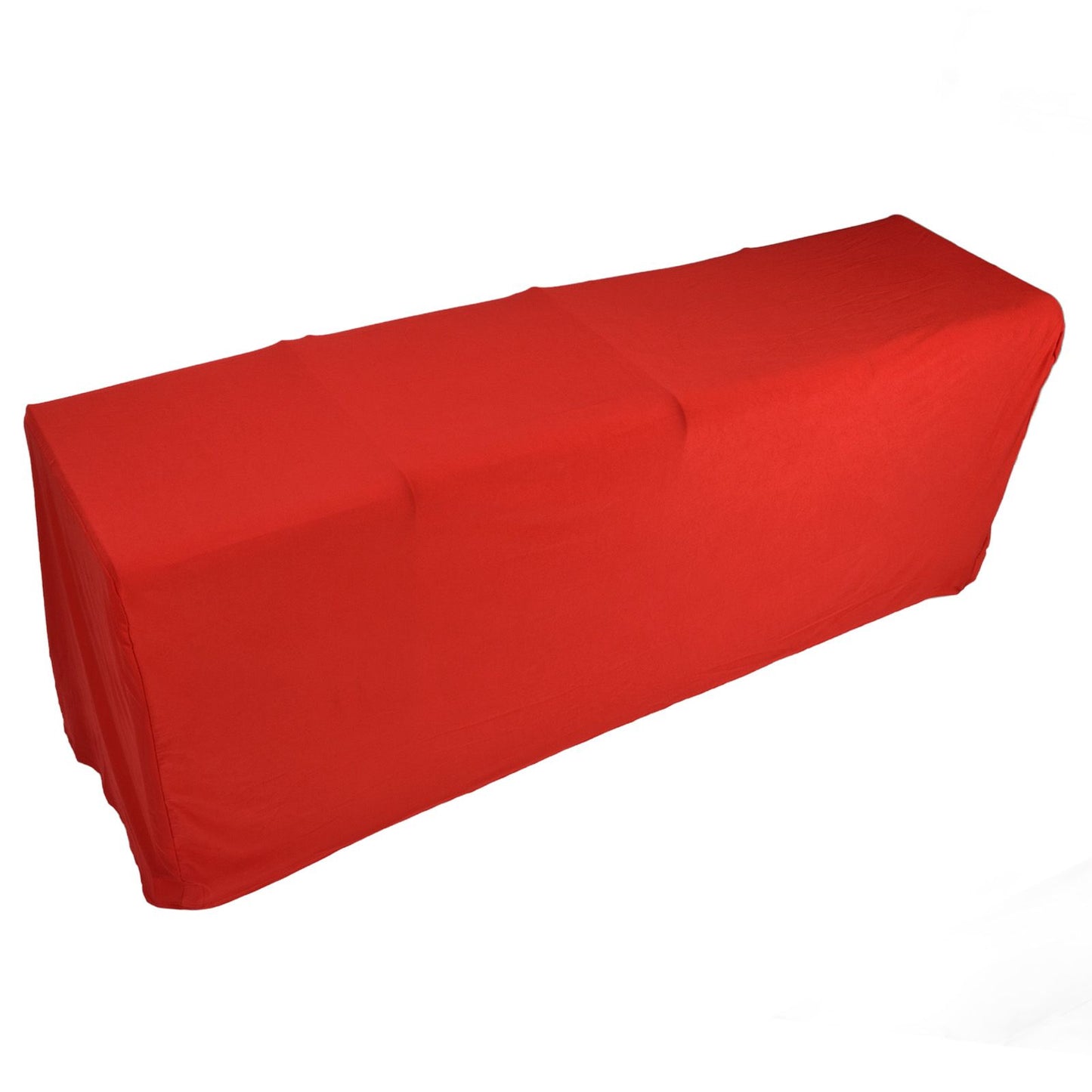 Stretch Spandex Table Cover Good Elasticity Washable Reusable Red Stretchable Tablecloth with 4 Pockets for V1294-YM0523-3118220044511
