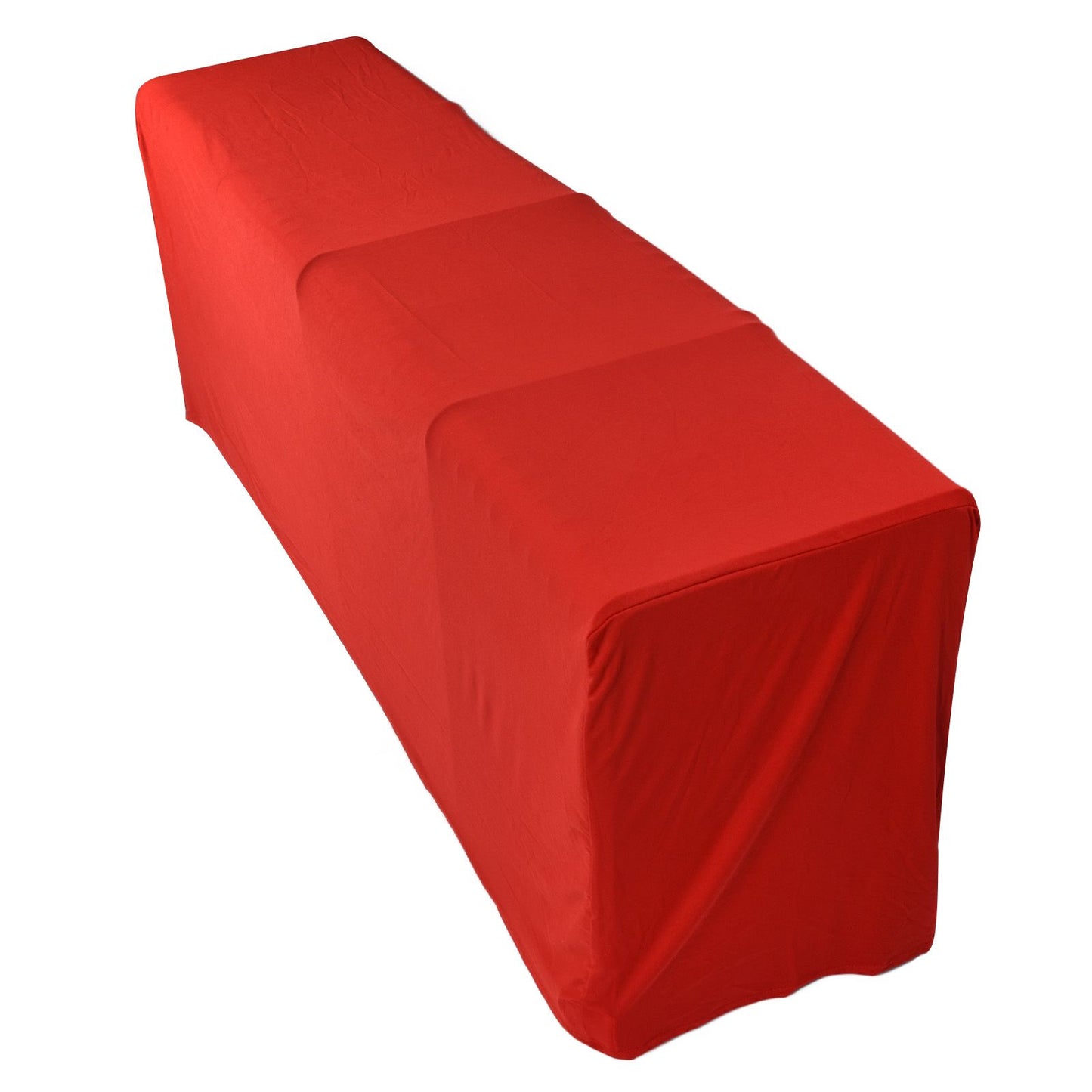 Stretch Spandex Table Cover Good Elasticity Washable Reusable Red Stretchable Tablecloth with 4 Pockets for V1294-YM0523-3118220044513