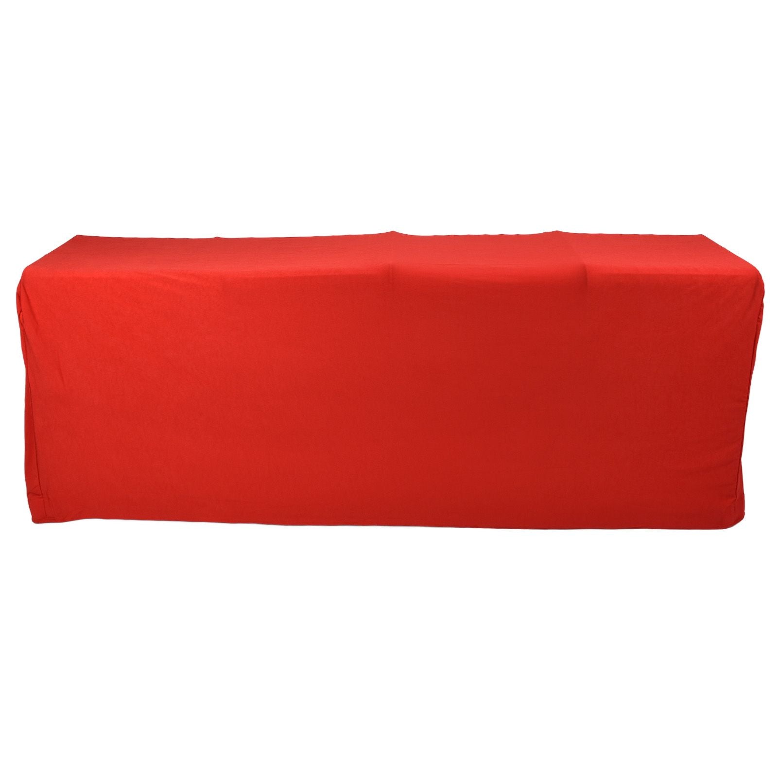 Stretch Spandex Table Cover Good Elasticity Washable Reusable Red Stretchable Tablecloth with 4 Pockets for V1294-YM0523-3118220044513